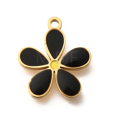 Brass Enamel Charms STAS-Q347-14G-01-1-1