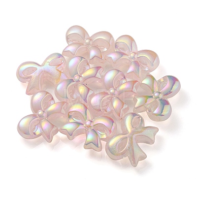 UV Plating Luminous Transparent Acrylic Beads OACR-P010-07A-1