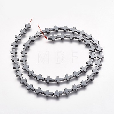 Non-magnetic Synthetic Hematite Beads Strands X-G-P218-16-09-1