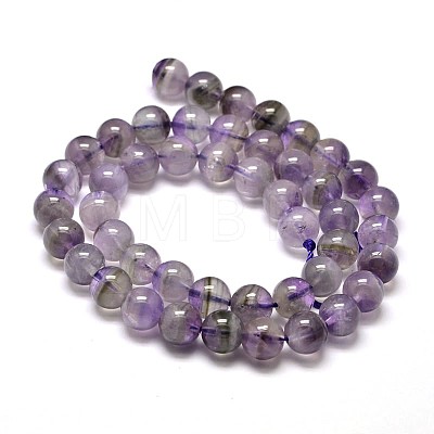 Natural Amethyst Round Bead Strands X-G-I168-08-6mm-1