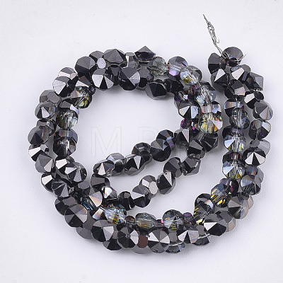 Electroplate Glass Beads Strands EGLA-S179-03A-D02-1