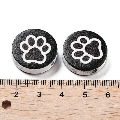 Dog Theme Wood Beads WOOD-M011-04B-02-1