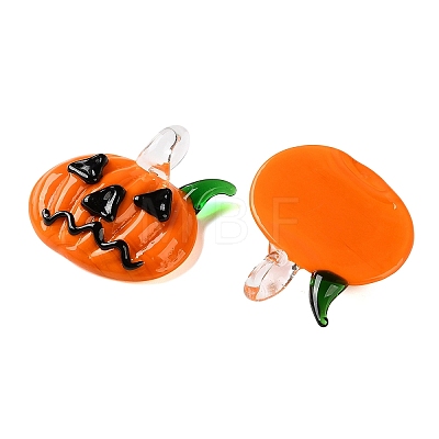 Halloween Handmade Lampwork Pendants LA-CBADA4A-01-1