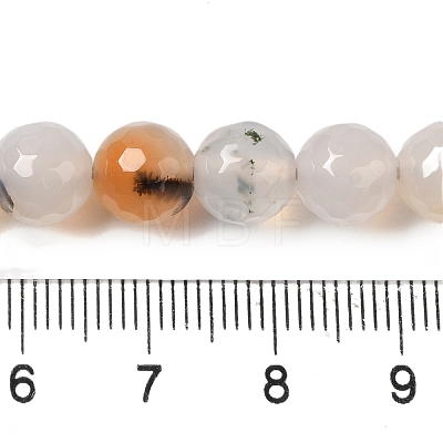 Dyed & Heated Natural Agate Beads Strands G-P539-D01-01-1