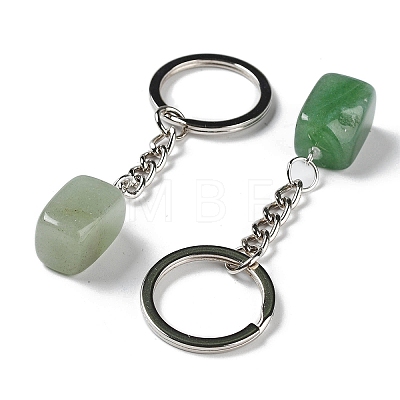 Natural Green Aventurine Pendant Keychain KEYC-D021-01P-02-1