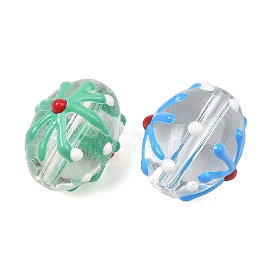 Transparent Glass Enamel Beads GL-CBA4370-11-1