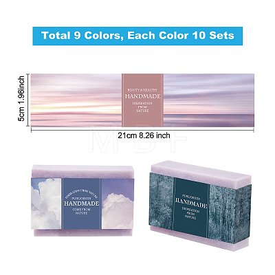Natural Scenery Style Soap Paper Tag DIY-WH0399-69Y-1