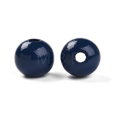 Painted Natural Wood Beads X-WOOD-A018-16mm-24-1