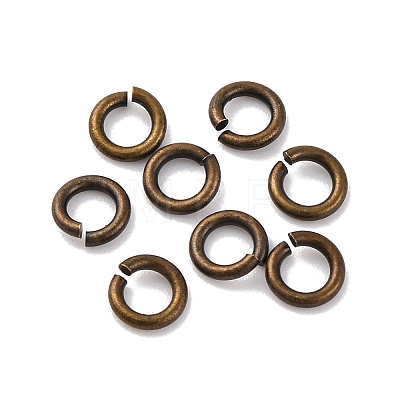 Brass Saw Cut Open Jump Rings KK-G514-01H-AB-1