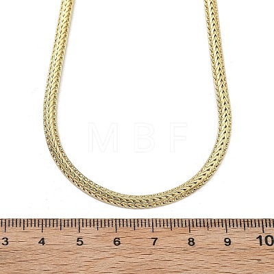 Brass Wheat Chain Necklaces for Women NJEW-U035-06G-1