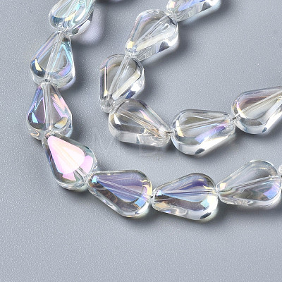 Electroplate Glass Beads Strands EGLA-N008-006-A01-1