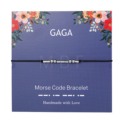 Gaga Morse Code Bracelets FS-WG6A0C8-08-1