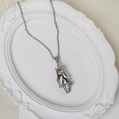 European Minimalist CCB Plastic Pendant Iron Cable Chain Necklace for Women and Girls WF8696-1-1