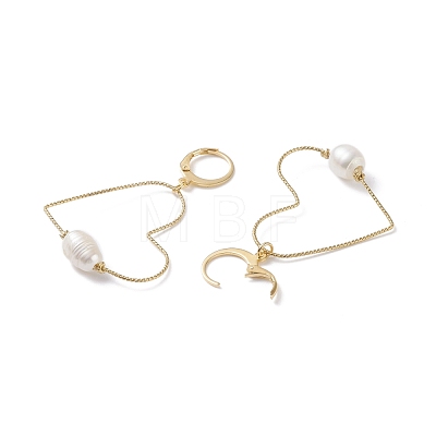 Large Heart Wire Dangle Hoop Earring EJEW-JE04724-04-1