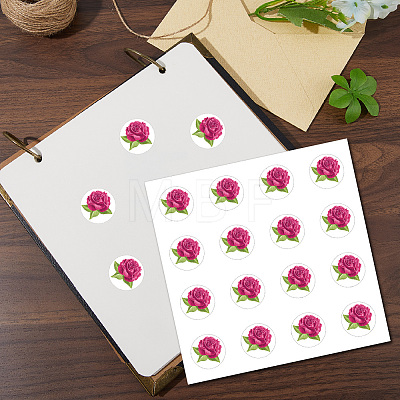 8 Sheets Plastic Waterproof Self-Adhesive Picture Stickers DIY-WH0428-070-1