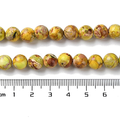 Natural Imperial Jasper Beads Strands G-I122-8mm-25-1