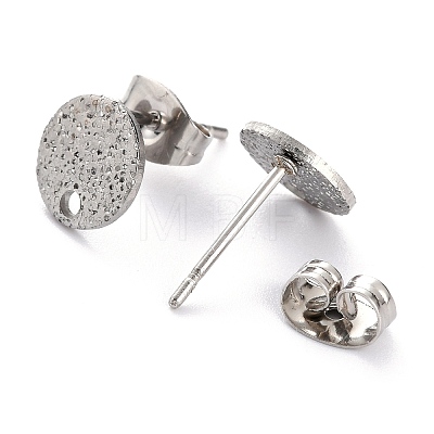 Non-Tarnish 304 Stainless Steel Stud Earring Findings STAS-O144-01A-P-1