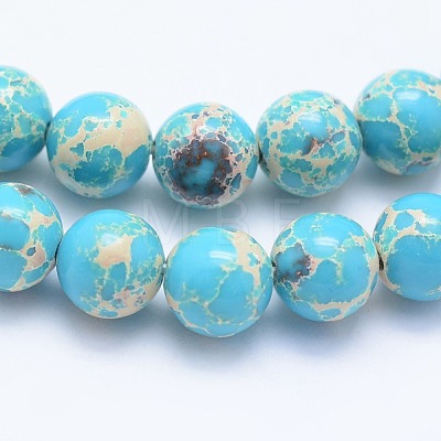 Synthetic Imperial Jasper Beads Strands G-F531-6mm-H04-1