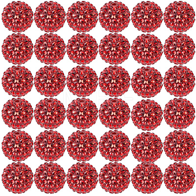 50Pcs Resin Rhinestone Beads RESI-PA0001-45D-1