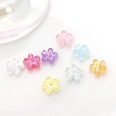 Transparent Acrylic Beads OACR-H038-08-1