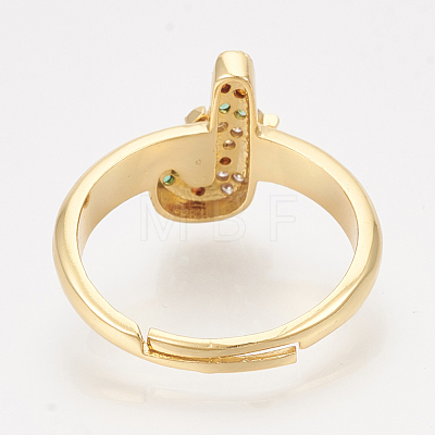 Brass Cubic Zirconia Pendants & Stud Earrings & Adjustable Rings Jewelry Sets SJEW-S043-14-1
