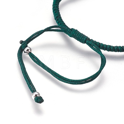 Nylon Cord Braided Bead Bracelets Making BJEW-F360-FP02-1