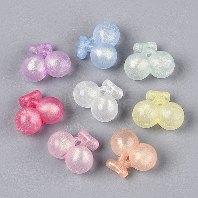 Luminous Frosted Transparent Acrylic Beads TACR-T029-29M-1