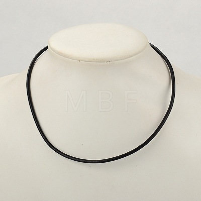 Cowhide Leather Necklace Making AJEW-JW00001-03-1