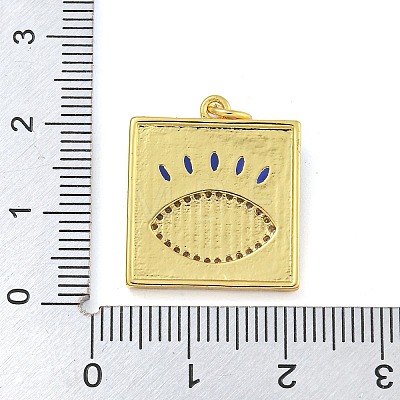 Rack Plating Brass Micro Pave Cubic Zirconia Pendants KK-G513-76A-08G-1