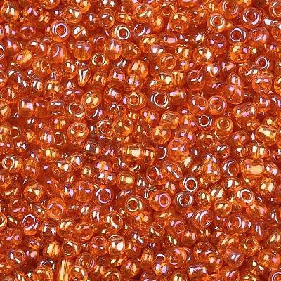 Round Trans. Colors Rainbow Glass Seed Beads X-SEED-A007-3mm-169-1
