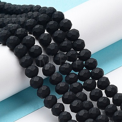 Glass Beads Strands EGLA-A034-P6mm-MD-M-1