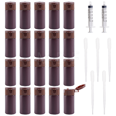 20Pcs Plastic Flip Travel Squeeze Bottles MRMJ-BC0003-57B-1