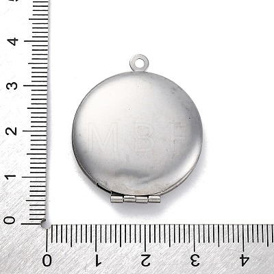 304 Stainless Steel Locket Pendants STAS-S171-11P-1