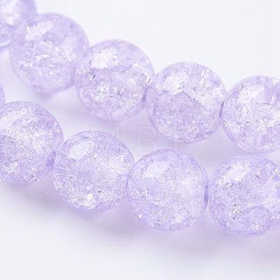 Two Tone Crackle Glass Bead Strands X-CCG-I001-03-1