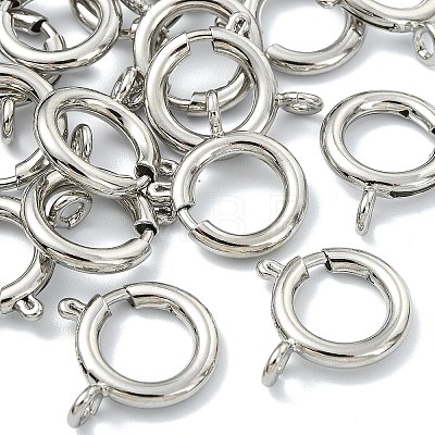 SHEGRACE Brass Spring Ring Clasps XGRPCN018-224P-1