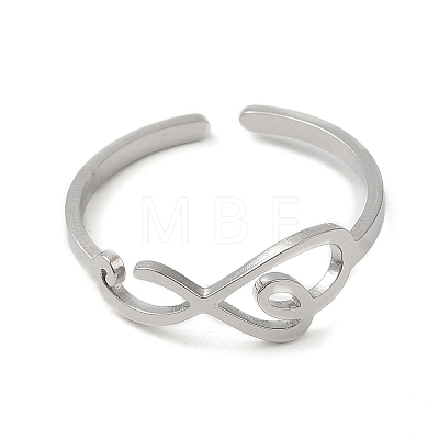 304 Stainless Steel Cuff Rings RJEW-G299-05P-1