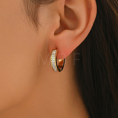 Ring Stainless Steel Hoop Earrings KS1953-1
