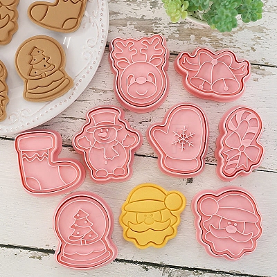 Christmas Plastic Cookie Molds PW-WG518B8-01-1