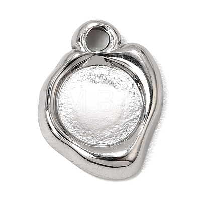 304 Stainless Steel Pendant Cabochon Settings SA-CBA9B1E-01C-P-1