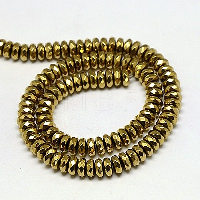 Electroplate Non-magnetic Synthetic Hematite Beads Strands X-G-J160-D-02-1