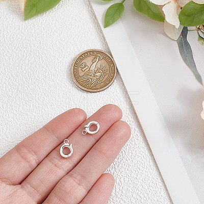 Sterling Silver Twister Clasps STER-WH0065-014-1