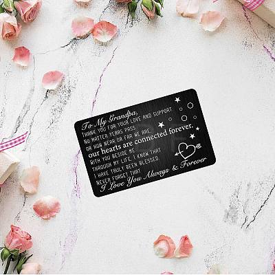 Rectangle 201 Stainless Steel Custom Blank Thermal Transfer Wallet Card DIY-WH0252-012-1