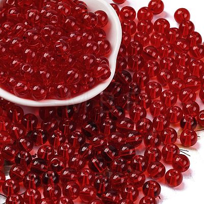 Transparent Colours Glass Seed Beads SEED-Z004-T8MM-03-1
