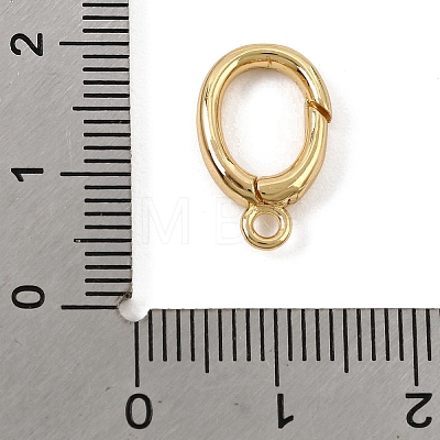 Brass Spring Gate Ring KK-C075-51G-1