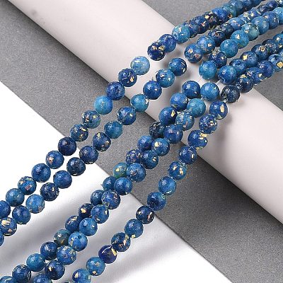 Assembled Natural Dolomite and Synthetic Opal Beads Strands G-Q017-G06-01D-1-1