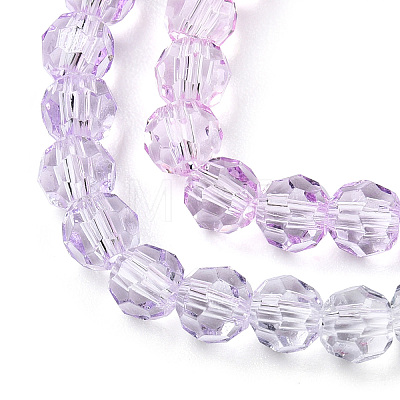 Transparent Glass Beads Strands GLAA-E036-07V-1
