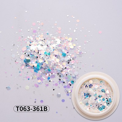 Holographic Nail Glitter Powder Flakes MRMJ-T063-361B-1
