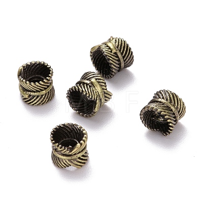 Tibetan Style Brass Beads KK-P214-12BAB-1