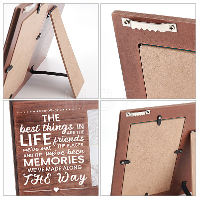 MDF Wood Photo Frames DIY-WH0231-047-1