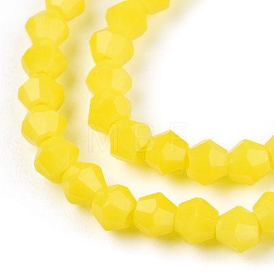 Opaque Solid Color Imitation Jade Glass Beads Strands EGLA-A039-P2mm-D05-1